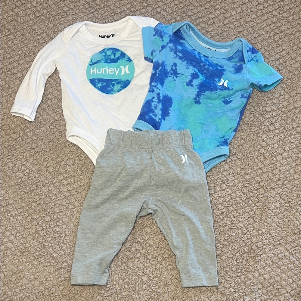 Hurley 3-Piece Set | Short And Long Sleeve